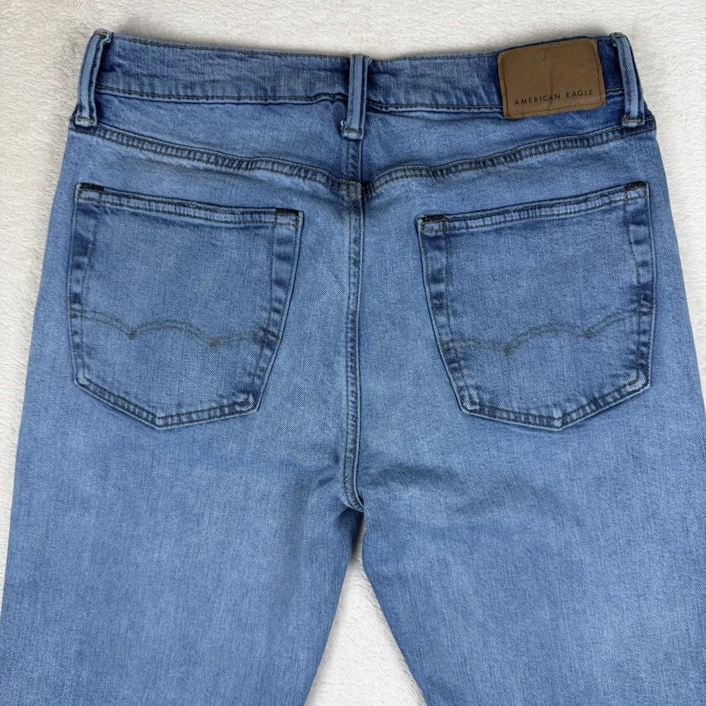 American Eagle Original Straight Easyflex Jeans Men's 28x30 Light‎ Wash Stretch